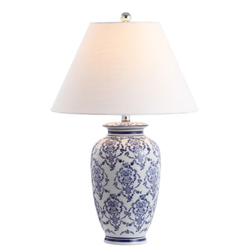 Juliana 26.25" Chinoiserie Ceramic LED Table Lamp - JONATHAN Y